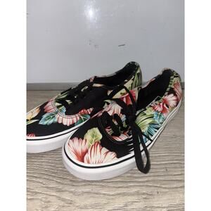Vans Sneakers Mens 5 or Women's 6.5 Tropical Hawaiian Floral Print Shoes